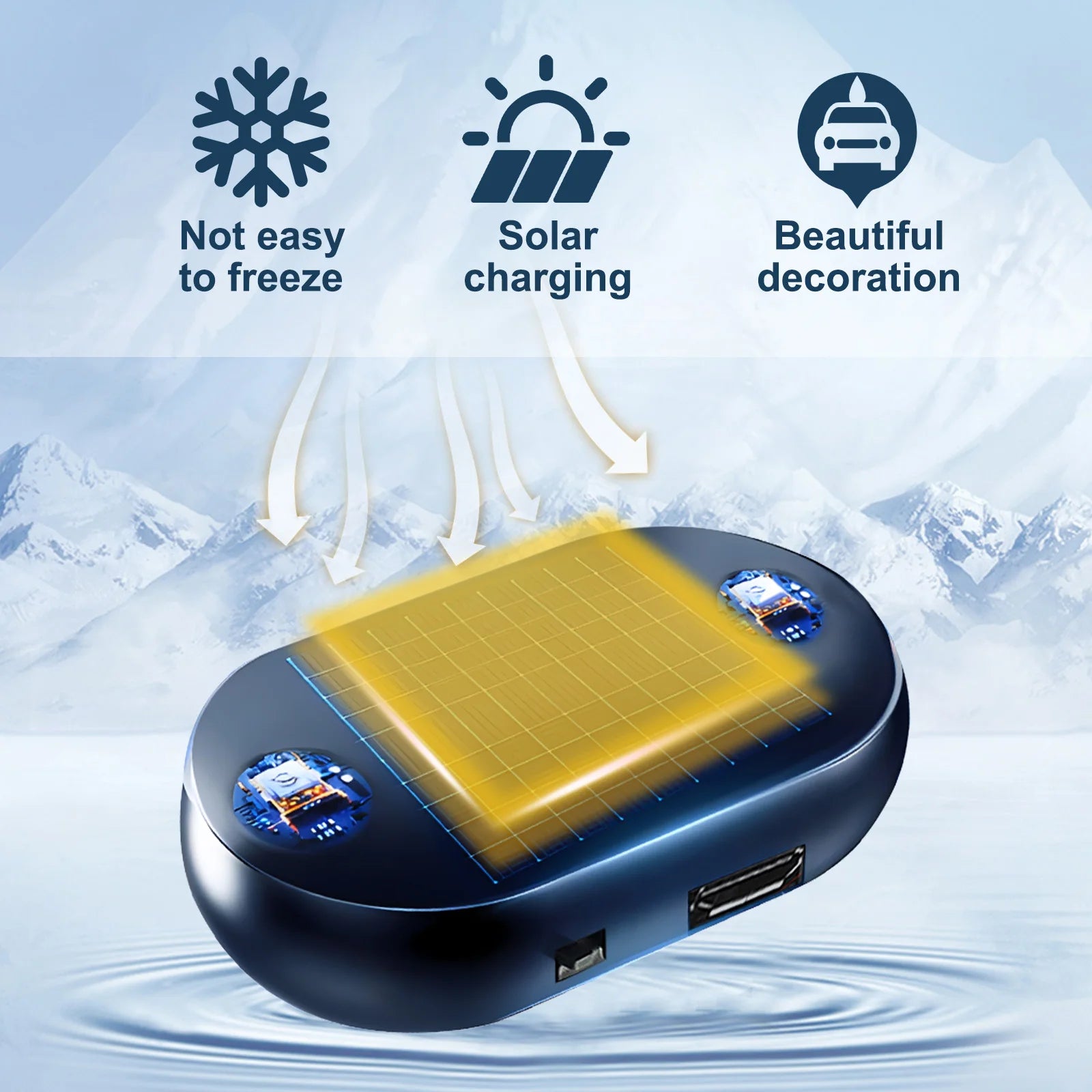 Solar Car Windshield Deicer