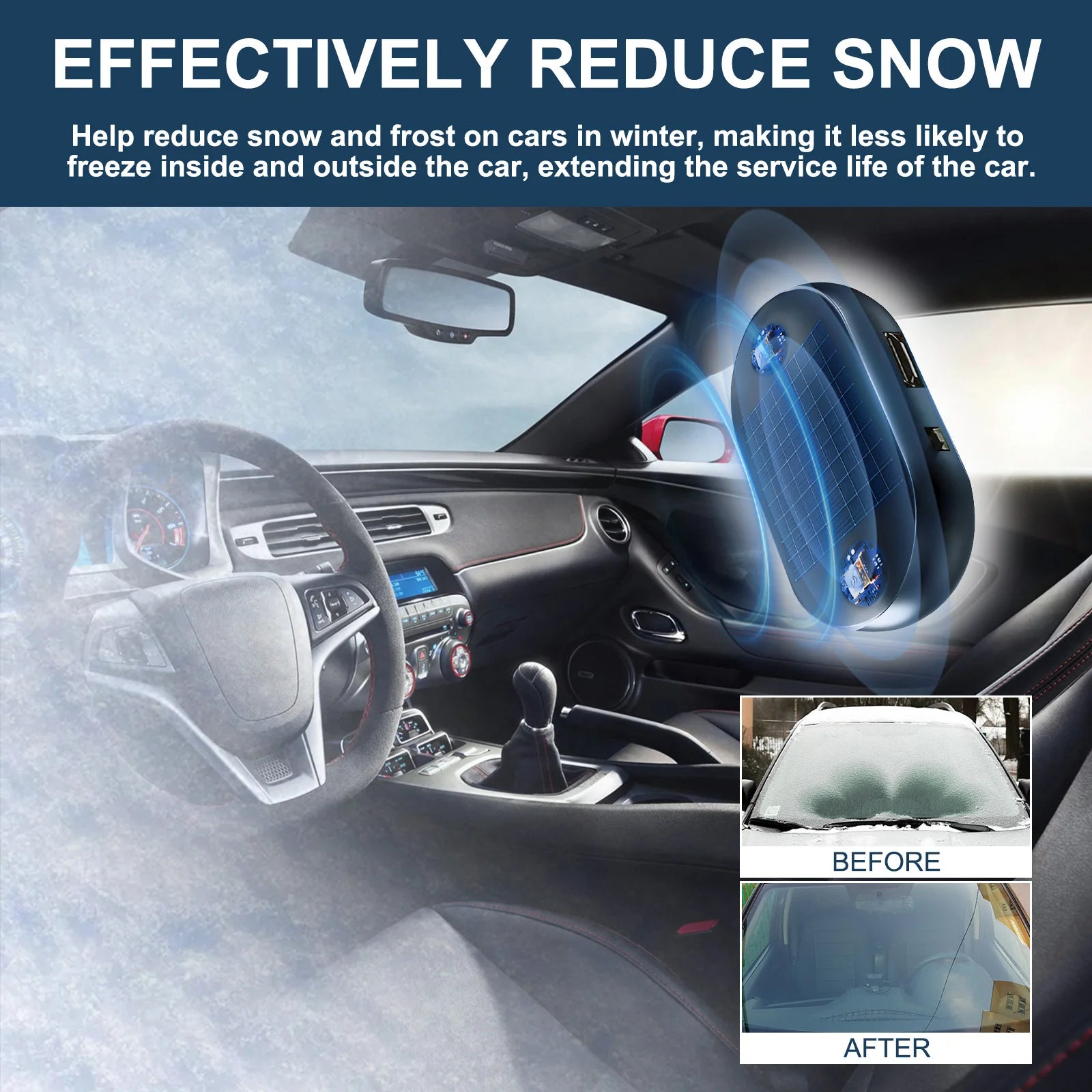 Solar Car Windshield Deicer