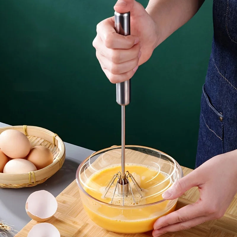 Handheld Egg Mixer – Stainless Steel