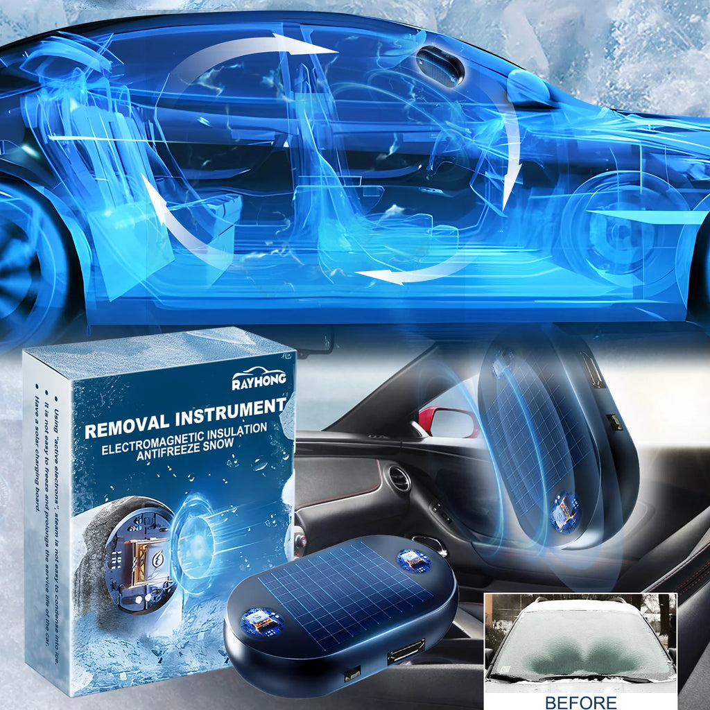 Solar Car Windshield Deicer