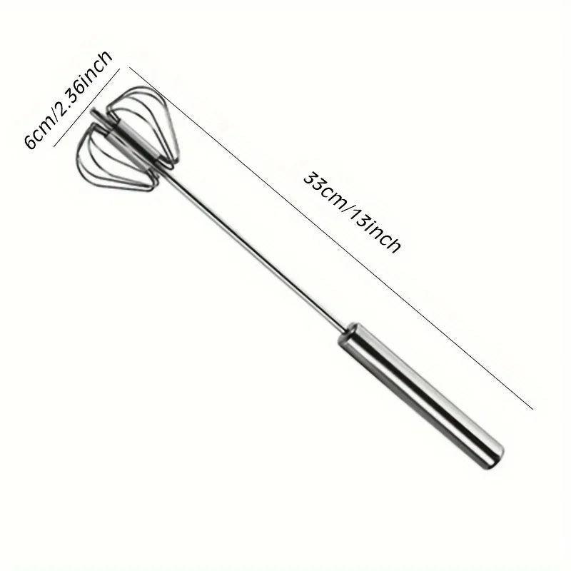 Handheld Egg Mixer – Stainless Steel