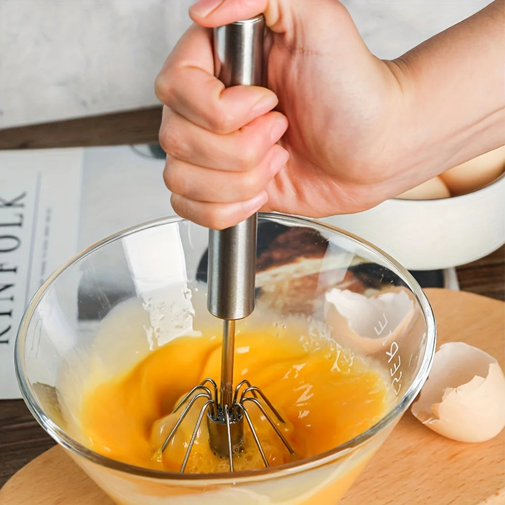 Handheld Egg Mixer – Stainless Steel