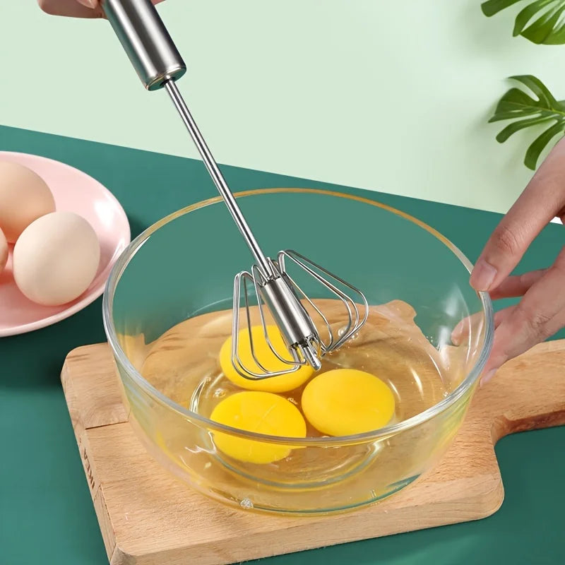 Handheld Egg Mixer – Stainless Steel